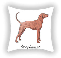 HKM-787603 Cotton and Linen Cartoon Printed Short Plush Pillow Cover - 45x45cm