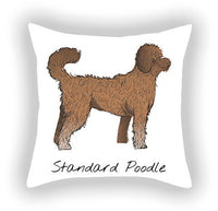 HKM-787603 Cotton and Linen Cartoon Printed Short Plush Pillow Cover - 45x45cm
