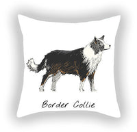 HKM-787603 Cotton and Linen Cartoon Printed Short Plush Pillow Cover - 45x45cm
