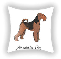 HKM-787603 Cotton and Linen Cartoon Printed Short Plush Pillow Cover - 45x45cm