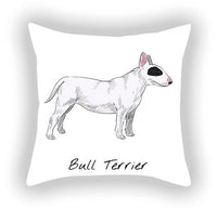 HKM-787603 Cotton and Linen Cartoon Printed Short Plush Pillow Cover - 45x45cm
