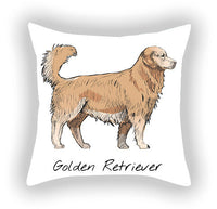 HKM-787603 Cotton and Linen Cartoon Printed Short Plush Pillow Cover - 45x45cm