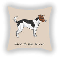 HKM-787603 Cotton and Linen Cartoon Printed Short Plush Pillow Cover - 45x45cm