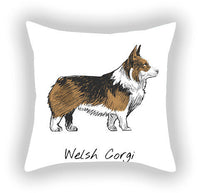 HKM-787603 Cotton and Linen Cartoon Printed Short Plush Pillow Cover - 45x45cm
