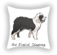 HKM-787603 Cotton and Linen Cartoon Printed Short Plush Pillow Cover - 45x45cm