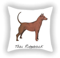 HKM-787603 Cotton and Linen Cartoon Printed Short Plush Pillow Cover - 45x45cm