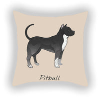 HKM-787603 Cotton and Linen Cartoon Printed Short Plush Pillow Cover - 45x45cm