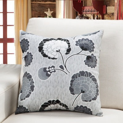 HKM-787667 European Classical Plant Velvet Cushion with PP Cotton Filling - 45x45cm
