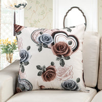 HKM-787667 European Classical Plant Velvet Cushion with PP Cotton Filling - 45x45cm
