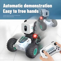 HKM-787795 High Definition Video Remote Control Stunt Car with Real-Time Transmission and LED Lights