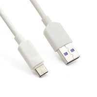 HKM-787923 5A Fast Charging USB Type-C Data Cable - 1m/3m Length, White/Black, Charging & Transmission