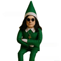 HKM-787987 Ozzy Christmas Elf Doll - Resin Ornament for Holiday Decorations - Available in Red, Green, Blue, and Black