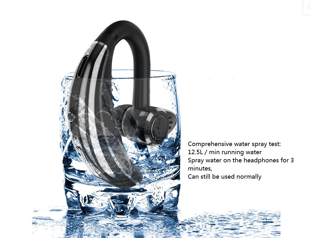 HKM-788115 Voice Activated Wireless Mini Bluetooth Headset with Noise Reduction - 10-12 Hours Playtime, 240 Hours Standby