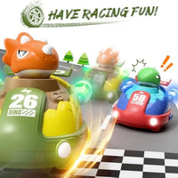 HKM-788179 Dinosaur-Themed Radio Control Car with Pop-Up Surprise - 2.4GHz Wireless RC Toy for Kids
