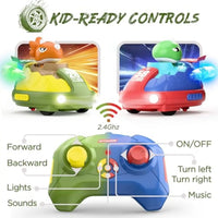 HKM-788179 Dinosaur-Themed Radio Control Car with Pop-Up Surprise - 2.4GHz Wireless RC Toy for Kids