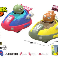 HKM-788179 Dinosaur-Themed Radio Control Car with Pop-Up Surprise - 2.4GHz Wireless RC Toy for Kids