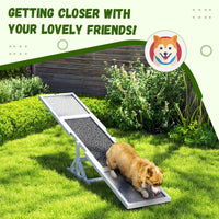 HKM-788179 Wooden Dog Agility Seesaw for Training and Exercise - Weather Resistant, 83" L x 16" W x 14" H, Suitable for Large Dogs