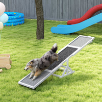 HKM-788179 Wooden Dog Agility Seesaw for Training and Exercise - Weather Resistant, 83" L x 16" W x 14" H, Suitable for Large Dogs
