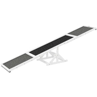 HKM-788179 Wooden Dog Agility Seesaw for Training and Exercise - Weather Resistant, 83" L x 16" W x 14" H, Suitable for Large Dogs