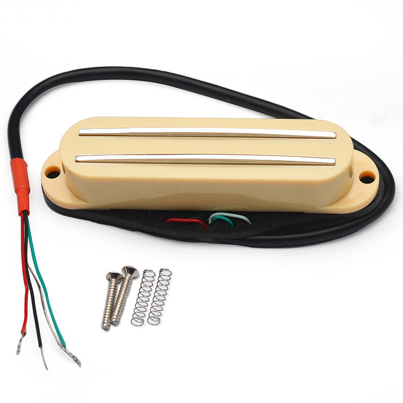 HKM-788243 Double-Coil Electric Guitar Pickup for ST/SQ Models - Low Noise, Ceramic Magnets, Dual-Blade Design