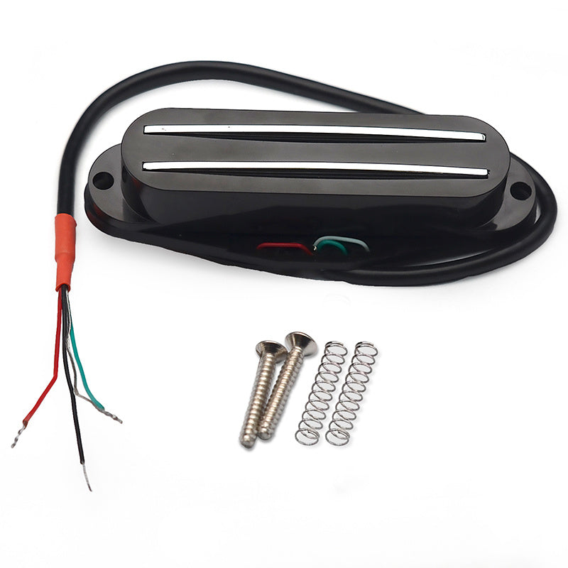 HKM-788243 Double-Coil Electric Guitar Pickup for ST/SQ Models - Low Noise, Ceramic Magnets, Dual-Blade Design