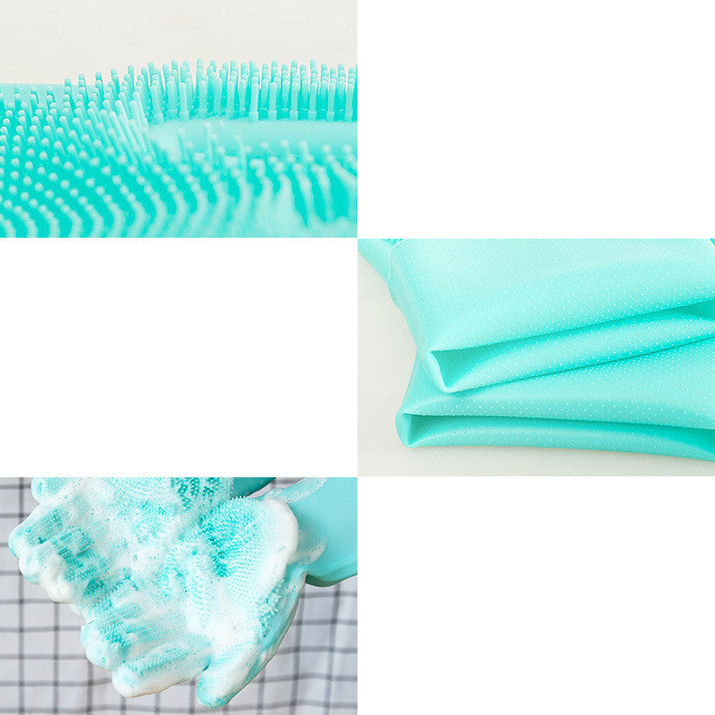HKM-788307 Silicone Pet Grooming Gloves for Small Dogs and Cats - Massage and Bath Cleaning Tool