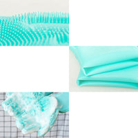 HKM-788307 Silicone Pet Grooming Gloves for Small Dogs and Cats - Massage and Bath Cleaning Tool