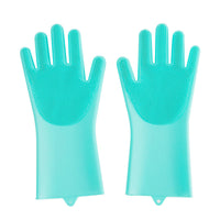 HKM-788307 Silicone Pet Grooming Gloves for Small Dogs and Cats - Massage and Bath Cleaning Tool