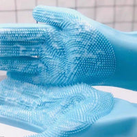 HKM-788307 Silicone Pet Grooming Gloves for Small Dogs and Cats - Massage and Bath Cleaning Tool
