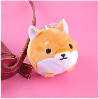 HKM-788371 Cute Cartoon Shiba Inu Plush Doll Keychain - 8cm Pendant for Kids