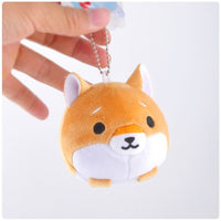 HKM-788371 Cute Cartoon Shiba Inu Plush Doll Keychain - 8cm Pendant for Kids
