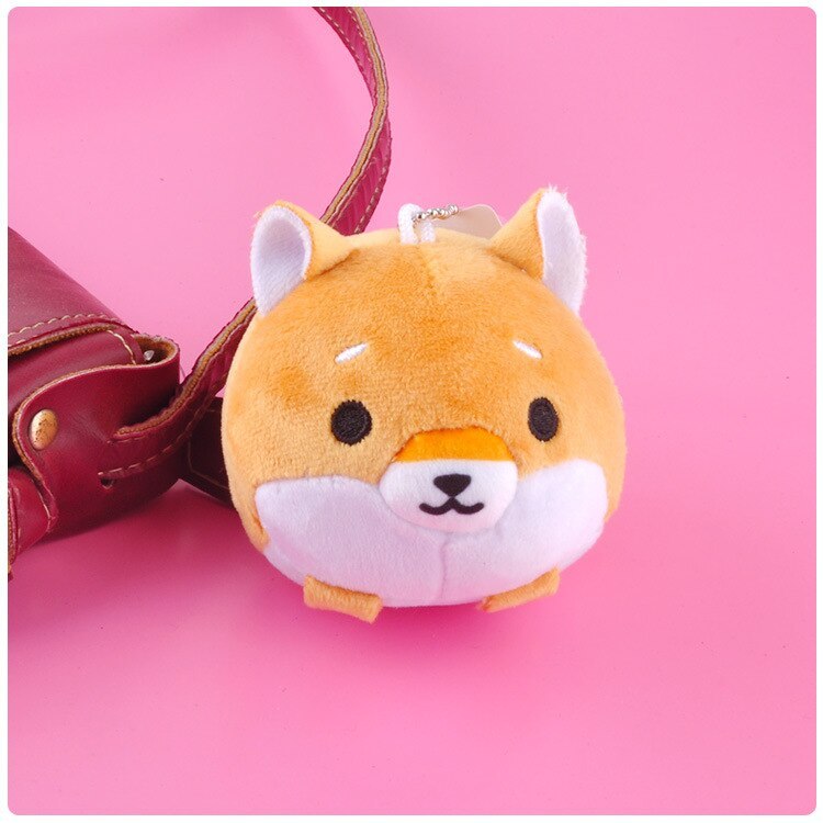 HKM-788371 Cute Cartoon Shiba Inu Plush Doll Keychain - 8cm Pendant for Kids