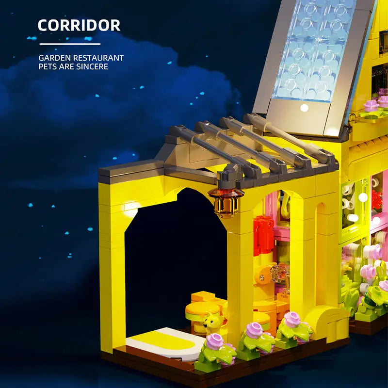 KTX-788371 Flower Balloon House Building Blocks Set for Kids - 891 Pieces Educational Construction Toy