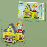 HKM-788371 Flower Balloon House Building Blocks Set for Kids - 891 Pieces Educational Construction Toy