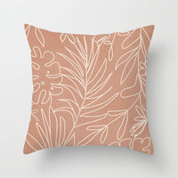 HKM-788371 Modern Minimalist Cotton Cushion Cover - 45x45cm, Various Colors Available