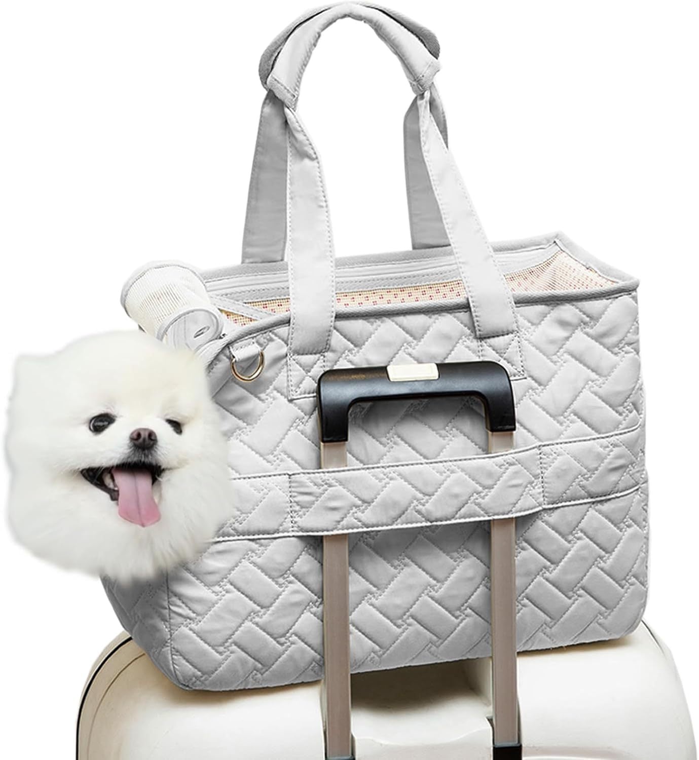 HKM-788371 Portable Cat and Dog Carrier Bag with Soft Cushion, Breathable Mesh and Multiple Pockets for Travel and Outdoor Use
