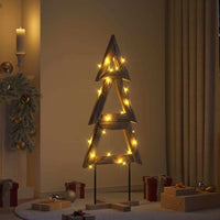 HKM-788499 Solid Teak Wood Christmas Tree with Stand, 150 cm Height for Indoor and Sheltered Outdoor Use