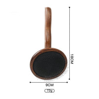 HKM-788627 Wooden Pet Comb for Cats and Dogs - Double-Sided Open Knot and Needle Comb