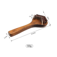 HKM-788627 Wooden Pet Comb for Cats and Dogs - Double-Sided Open Knot and Needle Comb