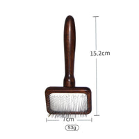 HKM-788627 Wooden Pet Comb for Cats and Dogs - Double-Sided Open Knot and Needle Comb
