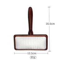 HKM-788627 Wooden Pet Comb for Cats and Dogs - Double-Sided Open Knot and Needle Comb