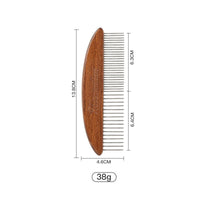 HKM-788627 Wooden Pet Comb for Cats and Dogs - Double-Sided Open Knot and Needle Comb