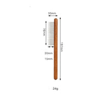 HKM-788627 Wooden Pet Comb for Cats and Dogs - Double-Sided Open Knot and Needle Comb