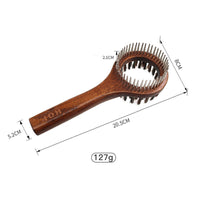 HKM-788627 Wooden Pet Comb for Cats and Dogs - Double-Sided Open Knot and Needle Comb