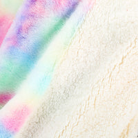 HKM-788691 Rainbow Tie Dye Double Layer Polyester Blanket - Soft, Durable, and Easy to Care for 130x160cm and 160x200cm Options