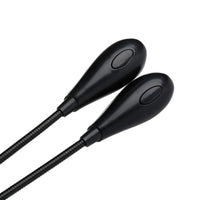 HKM-788883 Adjustable Double Head USB and Battery Operated Clip Light for Music Scores and Reading