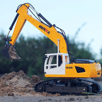 HKM-788947 1:24 Remote Control Excavator Truck for Kids - 6 Channels, Indoor/Outdoor Construction Toy