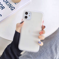 HKM-789075 Frosted Silicone Protective Phone Case for Enhanced Grip and Durability