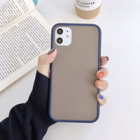 HKM-789075 Frosted Silicone Protective Phone Case for Enhanced Grip and Durability