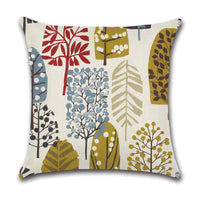 HKM-789075 Linen Geometric Abstract Lattice Cushion Cover - Modern 45x45cm Pillow Case